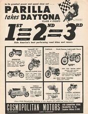 1959 Parilla takes Daytona - Vintage Motorcycle Ad picture