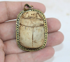 RARE ANCIENT EGYPTIAN ANTIQUE ROYAL PHARAONIC Pendant Scarab Pharaonic Amulet BS picture