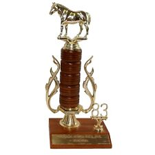 Vintage 1983 Horse Trophy Vintage Bluestem Quarterhorse 1982 Mares Kansas picture