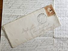 1868 Multi-Page Personal Letter Mansfield, PA -Young Lady Writing of Flirtations picture