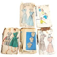 Vintage 40s 50s 60s Mod Womens Dress Patterns Lot Vtg 12-16 Modern Small Cut picture