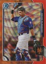 Kevin Plawecki 2015 Topps Bowman Chrome orange insert refractor rookie RC card picture