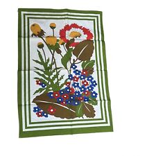 Vintage Italian Cantoni Colorful Wildflowers Tea Towel   picture