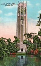 Vintage Postcard 1938 The Singing Tower Mountain Lake Sanctuary Florida FL picture
