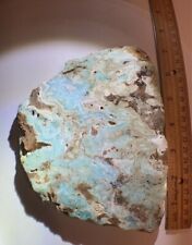 Caribbean Calcite Slab/ 1 Side Polished / Gorgeous 1.91 Pound Specimen, w/Druzy picture