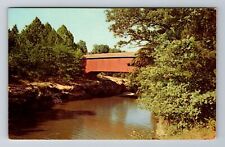 Rockville IN-Indiana, Turkey Run St Park, Covered Bridge, Vintage Postcard picture
