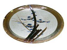 Vintage Japanese Plate Mingei Mashiko Ware Plum 11