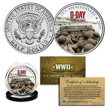 World War II - D-DAY Normandy 75th Anniversary 1944 - 2019 JFK Half Dollar Coin picture