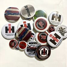 IH  Buttons  Pack Of 10 Scout ii International Harvester Badge Pin Back NEW picture