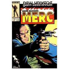 Mark Hazzard: MERC Annual #1 in Very Fine condition. Marvel comics [c picture