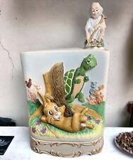 Fred Lammert The Hare & the Tortoise Empty Musical Decanter 1977 Vintage picture