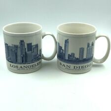 Starbucks Lot Of 2 Los Angeles San Diego Architect Series 18 Oz Coffee Cups Mugs picture