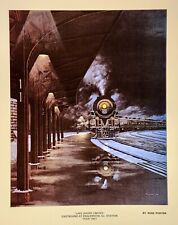 VINTAGE LAKE SHORE LIMITED-Englewood ILL-Russ Porter Print-NEW/OLD Stock 14