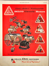 1955 GM Delco Electric Motors Print Ad Dayton Ohio Industry Home Farm Shop picture