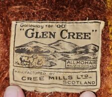 Beautiful Vintage Glen Cree 100% Mohair Blanket Made in Scotland, 48”x 72