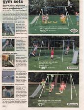 1990S Swing Slide Glide Ride Set Vtg Print Advertisement 8X11 picture