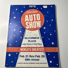 1976 CHICAGO AUTO SHOW PROGRAM McCORMICK  PLACE CHEVY FORD CHRYSLER picture