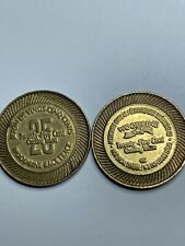 2 Vintage 25 Cent GAMING TOKENS WOODBINE RACE TRACK TORONTO, Ontario (#a2) picture