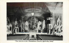 RPPC Postcard Interior St Wenceslaus Church Spillville IA Iowa Winneshiek County picture