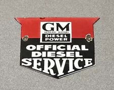 VINTAGE GM GENERAL MOTORS DEALERSHIP PORCELAIN SIGN CAR GAS AUTO OIL picture