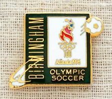 Birmingham Olympic Soccer Lapel Pin Vintage 100 Atlanta 1996 Sport Enamel picture