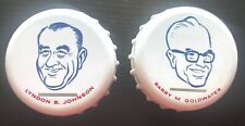 Lyndon Johnson LBJ and Barry Goldwater matching hard plastic coin banks picture