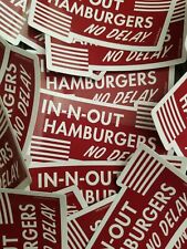 In N Out Burger Bumper Sticker - In-N-Out Double Double - No Delay picture