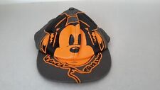 Disney Parks DJ Mickey Mouse Wearing Headphones Baseball Hat Gray/Orange Adult picture