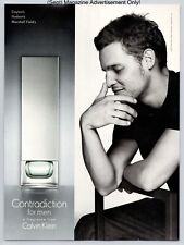 Justin Chambers Contradiction CK Fragrance Promo 1999 Full Page Print Ad picture