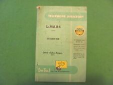 Vintage LEMARS IOWA December 1958 Telephone Directory Booklet. picture