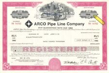 Arco Pipe Line Co. - 1976 or 1977 $100,000 Bond - High Denominations Stocks and  picture