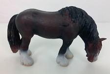 Schleich Vintage Horse Pony Figure 2005 Hard Plastic Germany Clydesdale picture
