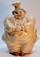 Vintage Red Wing Pottery Chef Pierre Yellow/Tan Cookie Jar picture