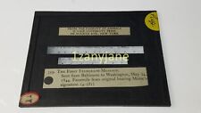 PWH HISTORIC Magic Lantern GLASS Slide FIRST TELEGRAPH MESSAGE BALTIMORE TO DC picture