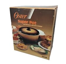 Oster Super Pot Electric Cooker 679-06 Slow Roaster Fryer Rice Brown Vtg NEW picture