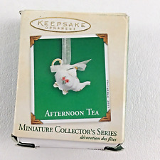 Hallmark Keepsake Christmas Ornament Miniature Afternoon Tea #1 New Vintage 2003 picture