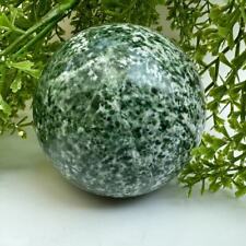1pc 720g+Natural qinghai jade Ball quartz crystal sphere Reiki Healing 75mm+ picture