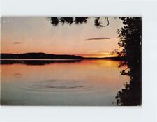 Postcard Lake Trees Ripples Sunset Landscape Scenery USA picture
