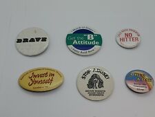 Pinback Button Vintage Lot of 6 Women / Child Abuse Prevention Awareness Brave picture