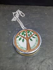 ❤️ VTG Realistic Pendant Radio KEEP IT GREEN Peace Symbol from 1971  Not Working picture