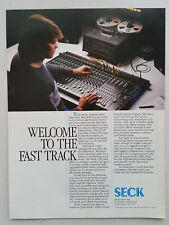 1989 Seck JBL 1282 1882 Recording Console Studio Mixer Vtg Magazine Print Ad picture