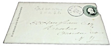 FEBRUARY 1874 UTICA CLINTON & BINGHAMTON RPO HANDLED ENVELOPE NY&OM NYO&W picture