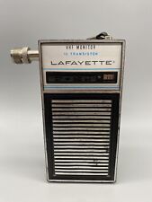 Vintage Lafayette 10 Transistor VHF Monitor Radio Model 99-35339L  POWERS ON picture