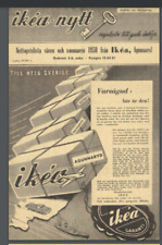 1950 Ikea catalog in Swedish 16 page gloss covers comb bound mid century repro picture