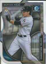 Christian Yelich 2015 Topps Bowman Chrome Series Next die-cut insert card picture