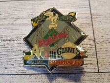 Oakland Athletics A's San Francisco Giants 1989 World Series Lapel Hat Pin MLB picture