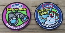 LOWE'S Build and Grow Snowman - Binoculars Patches Badges Kids Clinic (2) picture