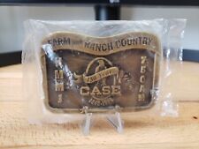 SpecCast Case 150 Years 1842-1992 Farm and Ranch Country Metal Belt Buckle picture