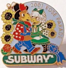 Rose Parade 2001 Subway Restaurant Lapel Pin picture