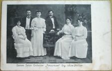 Music 1910 Advertising Postcard - 'Damen Salon Orchestra' picture